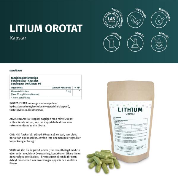 Lithium Orotat Capsules liposomal