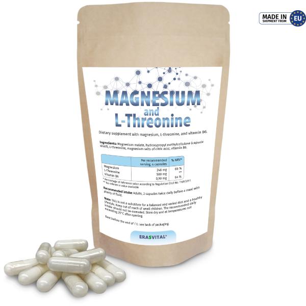 Magnesium L-Threonin, Kapseln - fördern die Muskel- und Nervenfunktion