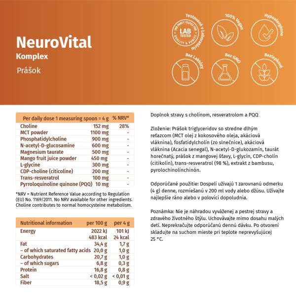 NeuroVital Komplex - für mentale Energie, Zellschutz, Regeneration
