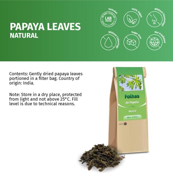 Papaya Blätter und Stängel geschnitten, Indien