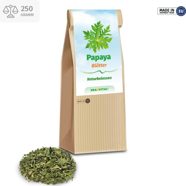 Papaya Blätter und Stengel fein vermahlen