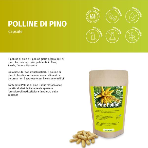 polline di pino capsule