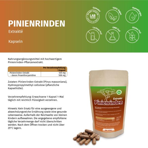Pinien Rinden Extrakt Kapseln
