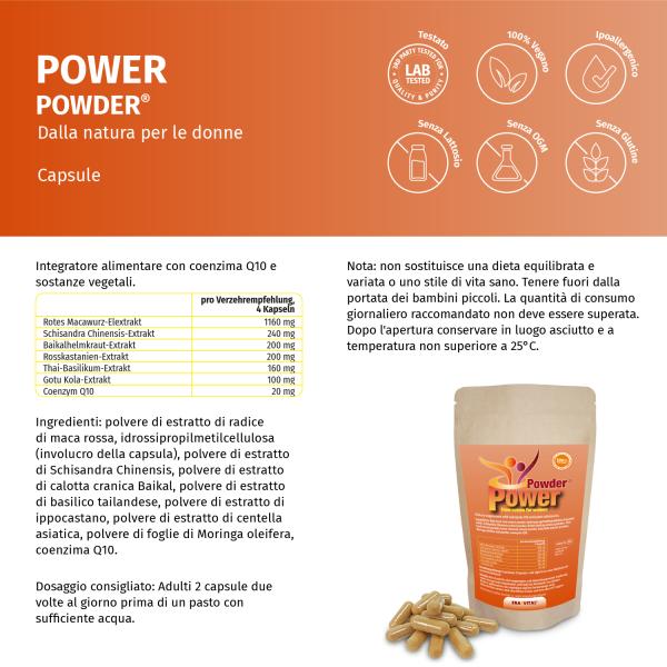 PowerPowder® Kapseln - aus der Natur für die Frau