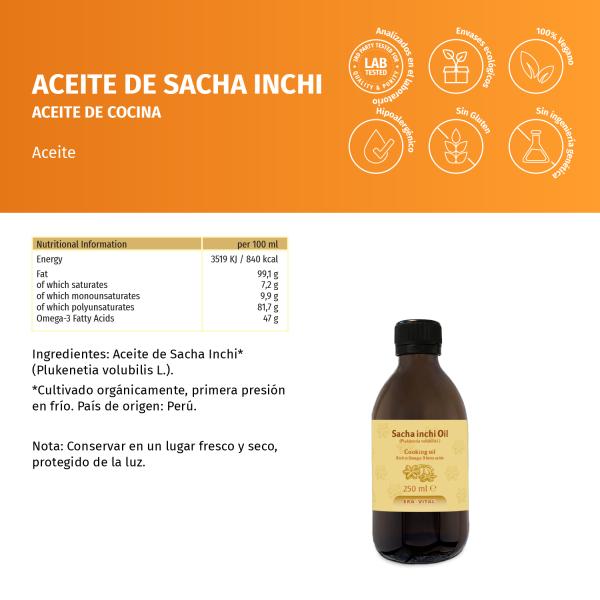 Sacha Inchi Öl (Inka Nuss Öl) aus erster Pressung