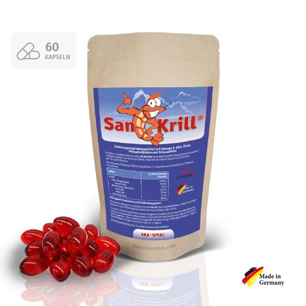 SanKrill®  Krill Öl  Omega 3 (EPA, DHA) - Quelle
