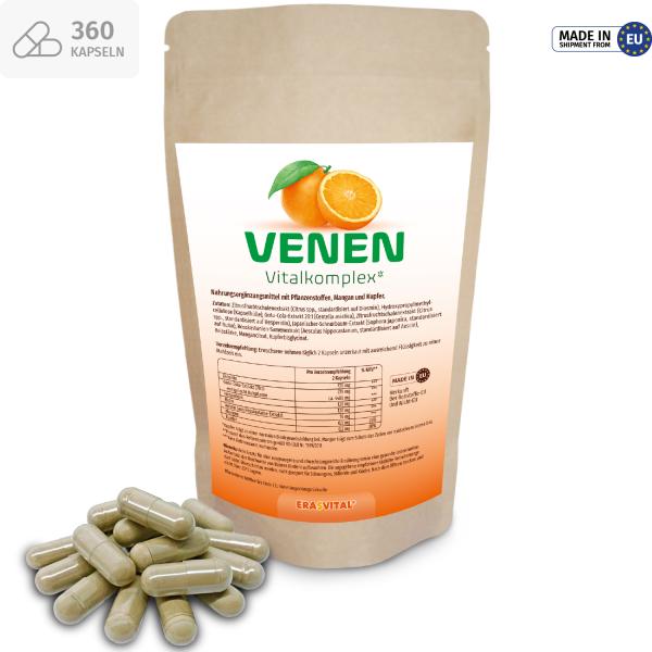 Venen Vitalkomplex - Natürlich starke Unterstützung für gesunde Venen