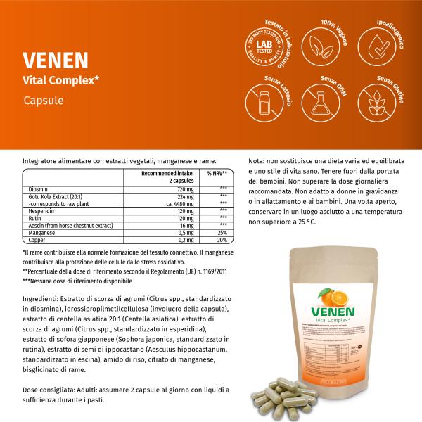 Venen Vitalkomplex - Natürlich starke Unterstützung für gesunde Venen