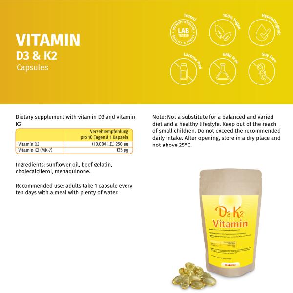 Vitamin D3 mit Vitamin K2