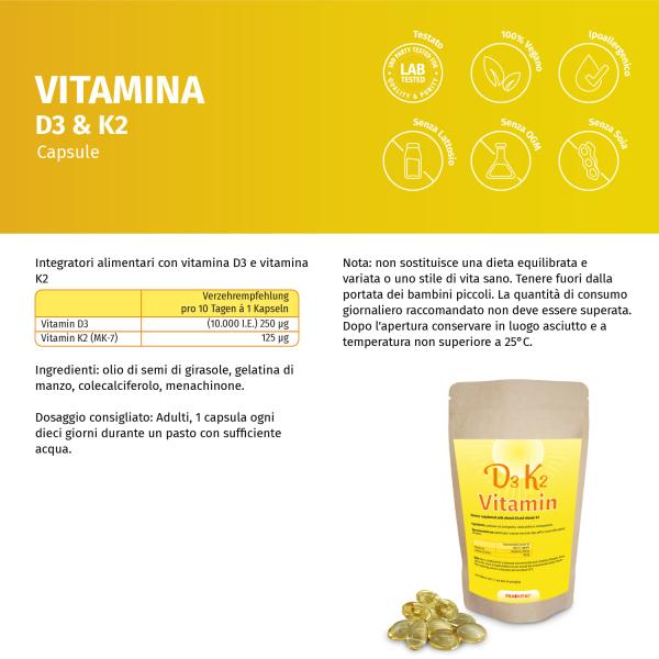 Vitamin D3 mit Vitamin K2