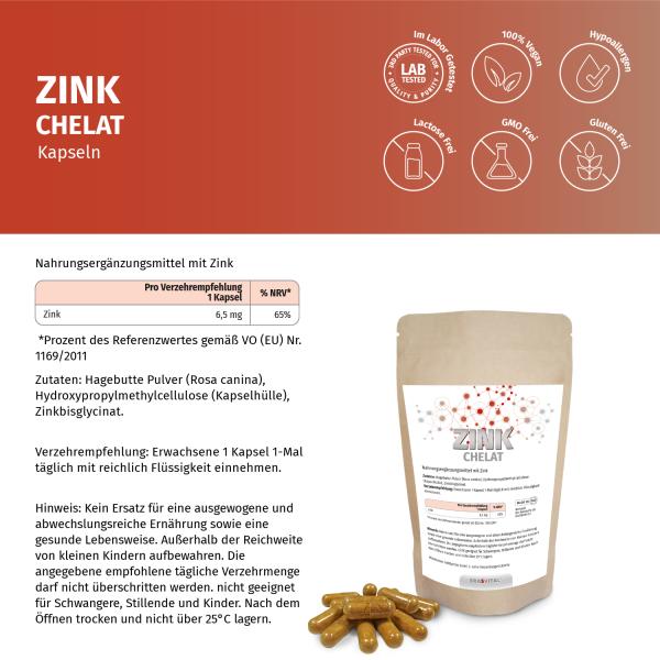 Zink Chelat - Kapseln